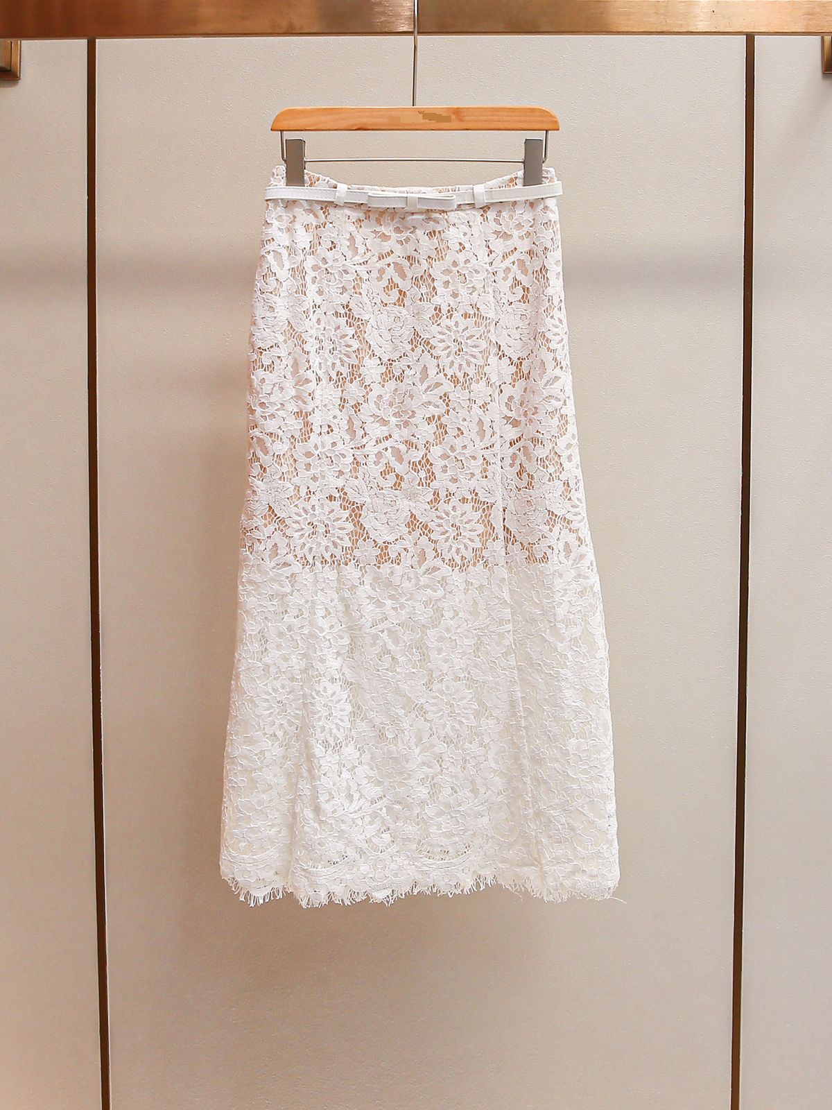Women's French Elegant Lace Suit Set - Diamond Top & Long Skirt (Autumn New, Small Fragrance Style)_ecoleips.com