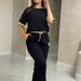 Women's Casual Comfort T-Shirt And High-Waist Straight Leg Pants Two-Piece Set, Relaxed Loungewear Outfit_ecoleips.com