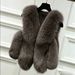 Women's Clothing Environmentally Friendly Fur Made From Artificial Fox Fur Winter Vest Ladies Stitching Vest Short Fur Coat_ecoleips.com