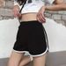 Summer Women's Sporty Casual Wide Leg Shorts Korean Style Leggings Yoga Loungewear Pajama Pants with Contrasting Trim_ecoleips.com