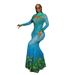 Women's Unique Print Hollow Sexy Fishtail Dress Fashion Autumn New Clothing_ecoleips.com