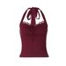 European And American Women's Clothing 2025 Winter New Fashion Sexy Lace Trim Backless Tie-Up Tube Top Wholesale_ecoleips.com