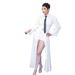 Women's Clothing Early Spring Slim Waist White Long Version Split Shirt Dress Tie Shorts Suit_ecoleips.com