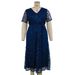 Plus Size Women's Summer New V Neck Short Sleeved Sequined Bridesmaid Dress Dress_ecoleips.com