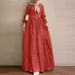 2024 Muslim Women's Clothing Middle Eastern Retro Puff Sleeve Robe Spring And Autumn New Solid Color Fashion Elegant_ecoleips.com