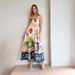 2026 New Casual Long Women, Strap Print Linen Dress In 9 Colors With Large Hem For Cross-Border E-commerce_ecoleips.com