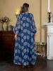 Elegant Muslim Abaya Dress, New Arrival Women's Fashion Long Robe, European And American Style, Chic And Graceful Evening Gown_ecoleips.com