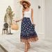 Cross-border Foreign Trade European And American Women's Clothing, New Spring-summer Rayon Bohemian Vacation Skirt,_ecoleips.com