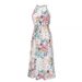 2021 Women's Summer Sexy Fashion Milk Silk Floral Print Long Dress European And American Style_ecoleips.com