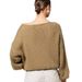 Women's Batwing Sleeve Off-Shoulder Knit Sweater - Soft & Stretchy Pullover Top In 10 Colors (White, Pink, Blue, Red, Yellow, Fuchsia, Orange, Black)_ecoleips.com