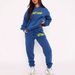 Women's Clothing Autumn And Winter New Letter Printing Hooded Sweatshirt Fashion Temperament Sweatpants Suit_ecoleips.com