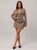 European And American Women's Clothing New Fashion V-neck Scarf Decoration Long-sleeved Casual Suit Suit_ecoleips.com