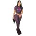 Women's Fashion Leopard Print Two Piece Set Sexy Trendy Short Sleeve Clothing_ecoleips.com