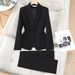 Women's Slim Fit Formal Work Uniform Hotel Front Desk Manager Suit Professional Interview Wear Spring Autumn New Style Set_ecoleips.com