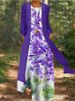 Summer Printed Loose-Fitting Colorful Two-Piece Set With Medium-Sleeve Design_ecoleips.com