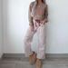 Women's Casual Fashion Loose Striped Straight Leg Trousers_ecoleips.com