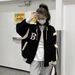 Korean-Style Fleece Baseball Jacket – Oversized Color-Block Stand Collar Zip-Up (Unisex Streetwear, Soft Modal Blend, Trendy Fall/Winter Outerwear)_ecoleips.com