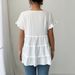 DiYun European And American Elegant Versatile Round Neck Short Sleeve Blouse Women's Clothing 2025 Autumn/Winter_ecoleips.com