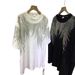 Aria Basics Aria Basics Wholesale Cross-border Plus-size 150kg Summer Clothing, European American Heavy-duty Wing Rhinestone Tops, Super Popular_ecoleips.com