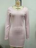 Women's Clothing Pure Color See Through Sexy Backless Temperament Dress_ecoleips.com