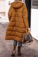 Women's Winter Warm Hooded Coat With Faux Fur Trim – Elegant A-Line Padded Jacket For Cold Weather_ecoleips.com