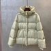 girl Girl 2025 New Hot-Selling Paris Fashion Show White Goose Down Jacket For Women Korean Style Slimming Waist Hooded Coat_ecoleips.com