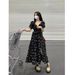 Plus-size Gentle French-style Floral Tea Women, Summer High-end Look, Slimming And Tummy-concealing Dress For Plus-size_ecoleips.com