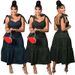 Women's Clothing Large Size Suspenders Sleeveless Denim Dress_ecoleips.com