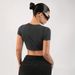 Voya Women's Personalized Trendy T-shirt For Spring/Summer 2026, Short Outerwear, Exposed Umbilical Style Top_ecoleips.com