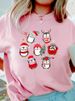 European And American Cross-border Foreign Trade Women's Clothing Christmas Merry Round Neck Printed Ladies Short Sleeve_ecoleips.com