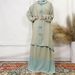 Muslim Dress Women Elegant Muslim Women's Two-Piece Abaya Set With Bow & Double-Layer Hood - Flowy Long Dress & Scarf Neck - Solid Color Modest Outfit (Pink, Blue)_ecoleips.com