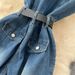 Lightly Mature Retro Fashion V Neck Sleeveless Jumpsuit For Women 2025 Summer High Grade Strappy Waisted Denim Wide Leg Pants_ecoleips.com