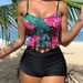Women’s Bikini Set – Floral Print Swimwear With Soft Padded Top & Comfortable Fit (Trendy & Supportive For Beach & Pool)_ecoleips.com