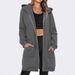 Mid-Length Zip-Up Hoodie – Women’s Fleece-Lined Winter Sweatshirt (Dark Blue/Light Gray/Dark Gray, XS-XXL)_ecoleips.com