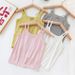 Summer Children's Sweet Bow Girls, Comfortable Wood Fiber Camisole For Girls_ecoleips.com