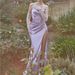 Women's Clothing Ins Temperament High Quality Sling Backless Long Floor Length Dress With Slits_ecoleips.com
