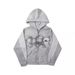 Unisex Trendy Brand Three Stripe Print Hoodie Y2K Street Style Loose Fit Slim Fit European And American Style Sweatshirt_ecoleips.com