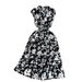 Elegant Floral Print V-Neck A-Line Dress With Flying Sleeves – Slimming Waist & Ruffled Hem For Women_ecoleips.com