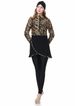 Muslim Conservative Three Piece Swimsuit Set - Long Sleeved Color Block Sun Protective Beachwear for Women Middle Eastern Style_ecoleips.com