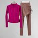 Women's Clothing Running Sports Suit Women's Morning Running Suit Fashionable 2024 New Spring Yoga Loose Outdoor Leisure Fitness Tops_ecoleips.com
