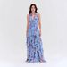 Women S Gentle Style Fashion Printed Pleated Waist Cinched Dress Elegant Ladies Spring Summer Casual Party Dress_ecoleips.com