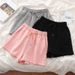 Women's Summer High Waist Ice Silk Sleep Pants Loose Slimming Straight Leg Five Point Casual Trendy Thin Bottoms_ecoleips.com
