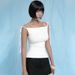 Women's Slim Sexy Off-Shoulder Camisole Summer New Style Solid Color Tie Knot Figure Flattering Vest for Cross-Border Trade_ecoleips.com