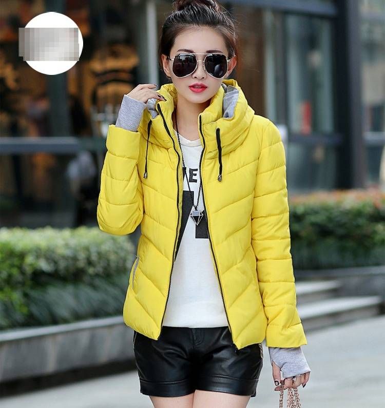 Stylish Winter Quilted Jacket For Women - Slim-Fit Hooded Short Puffer Coat With Gloves, Warm & Fashionable Outerwear In 7 Colors_ecoleips.com