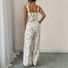 Floral Print Camisole Wide Leg Jumpsuit For Women Fashionable Versatile Women's Pants_ecoleips.com