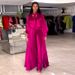 Women's Clothing Sweet Fresh Lace-up V-neck Lantern Sleeve Shirt High Waist Pleated Wide Leg Pants Two-piece Set_ecoleips.com