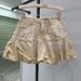 Pleated Skirt For Women Summer New Style Gradient Pink High Waist Slim A Line Anti Exposure Denim Bud Short Skirt_ecoleips.com