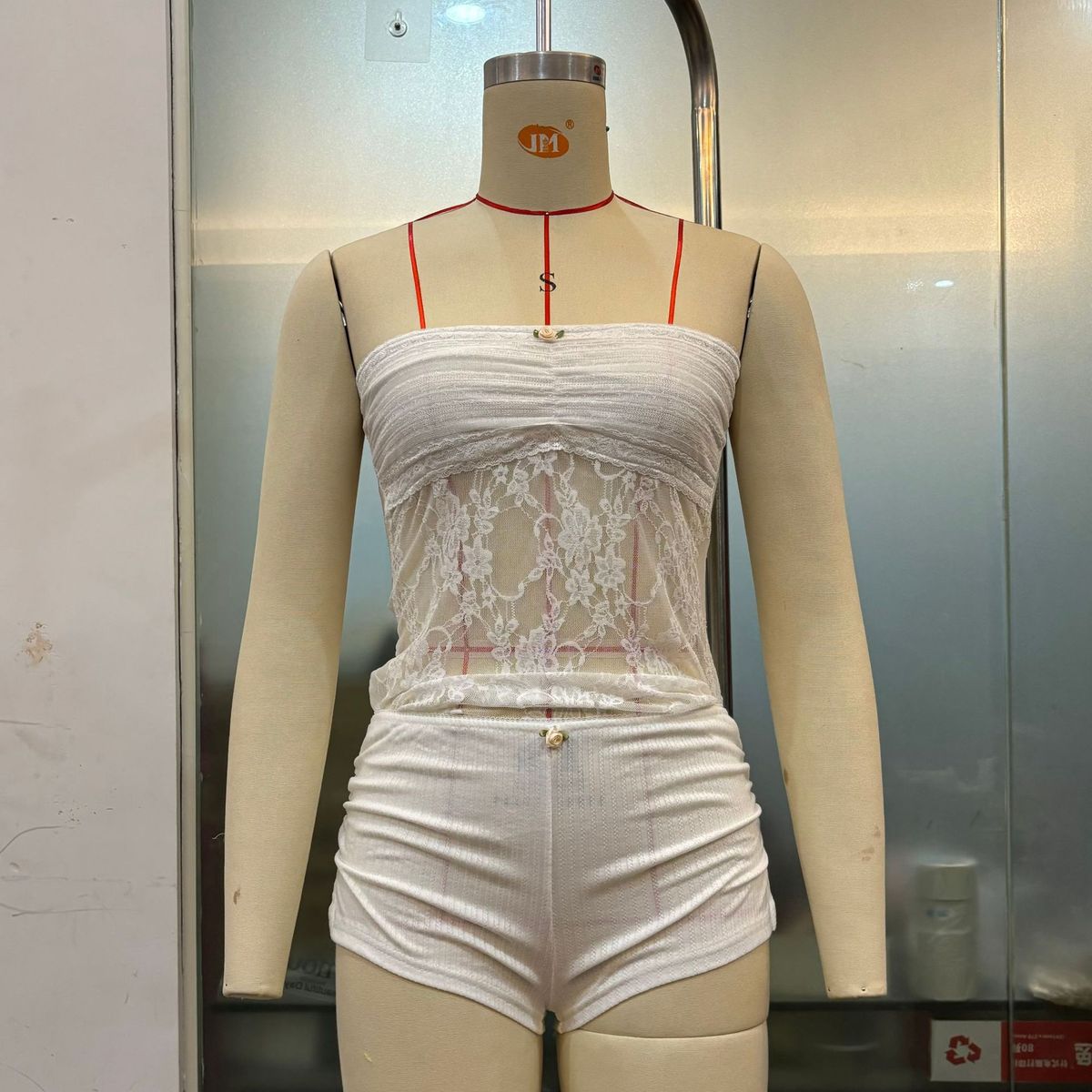 Rose Mini Shorts For Women Pure Desire Sexy Split Design Solid Color Hot Pants Supply New Arrival_ecoleips.com