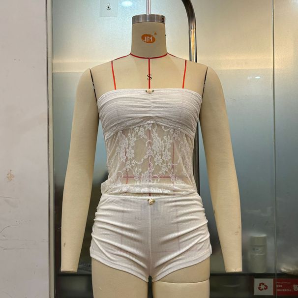 Rose Mini Shorts For Women Pure Desire Sexy Split Design Solid Color Hot Pants Supply New Arrival_ecoleips.com