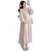 Autumn New Korean Fashion Dress, Loose Fit, Flattering, French Style Maternity Dress_ecoleips.com